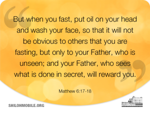 Image of Matthew 6:17-18